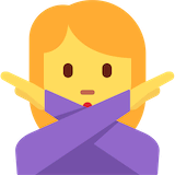 woman-gesturing-no Emoji twitter