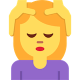 woman-getting-massage Emoji twitter