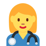 woman-health-worker Emoji twitter