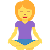 woman-in-lotus-position Emoji twitter