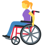 woman-in-manual-wheelchair Emoji twitter