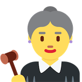 woman-judge Emoji twitter