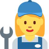 woman-mechanic Emoji twitter