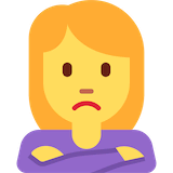woman-pouting Emoji twitter