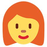 woman-red-haired Emoji twitter