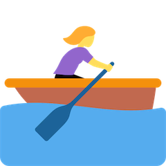 🚣‍♀️ Woman Rowing Boat Emoji on Twitter