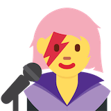 woman-singer Emoji twitter