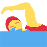 woman-swimming Emoji twitter