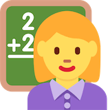 woman-teacher Emoji twitter