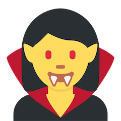 🧛‍♀️ Woman Vampire Emoji on Twitter