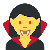 woman-vampire Emoji twitter