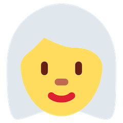 👩‍🦳 Woman: White Hair Emoji on Twitter
