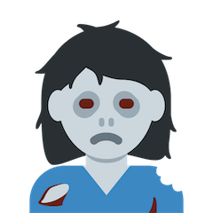 Mujer zombi Emoji Twitter