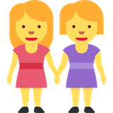 women-holding-hands Emoji twitter