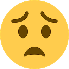 😟 Worried Face Emoji on Twitter