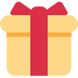 wrapped-gift Emoji twitter