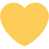 yellow-heart Emoji twitter