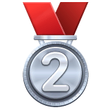 2nd Place Medal Emoji on WhatsApp