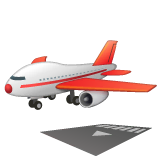 airplane-arrival Emoji whatsapp