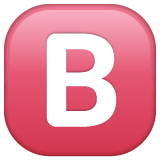🅱️ B Button (Blood Type) Emoji on WhatsApp