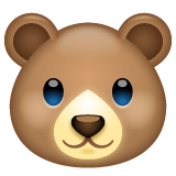 Muso di orso Emoji WhatsApp