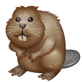 beaver Emoji whatsapp