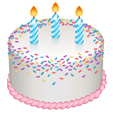 Birthday Cake Emoji on WhatsApp