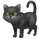 black-cat Emoji whatsapp