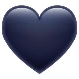 Corazón negro Emoji WhatsApp