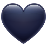 black-heart Emoji whatsapp
