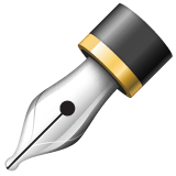 black-nib Emoji whatsapp