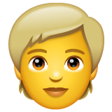 blond-haired-person Emoji whatsapp