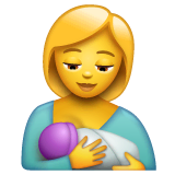 Breast-Feeding Emoji on WhatsApp