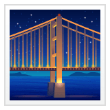 Bridge at Night Emoji on WhatsApp