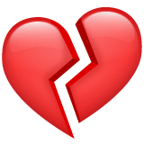💔 Broken Heart Emoji on WhatsApp