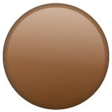brown-circle Emoji whatsapp