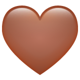 brown-heart Emoji whatsapp