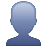bust-in-silhouette Emoji whatsapp