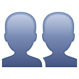 busts-in-silhouette Emoji whatsapp