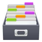 card-file-box Emoji whatsapp