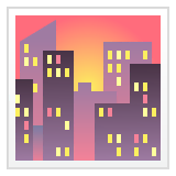 cityscape-at-dusk Emoji whatsapp