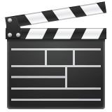 clapper-board Emoji whatsapp