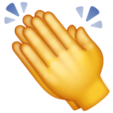 Mani che applaudono Emoji WhatsApp