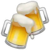 Brinde com canecas de cerveja Emoji WhatsApp
