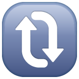 clockwise-vertical-arrows Emoji whatsapp