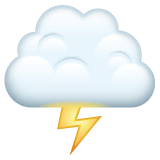 cloud-with-lightning Emoji whatsapp
