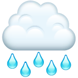 cloud-with-rain Emoji whatsapp
