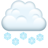 cloud-with-snow Emoji whatsapp