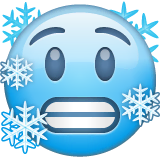 cold-face Emoji whatsapp