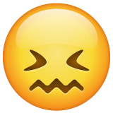 confounded-face Emoji whatsapp